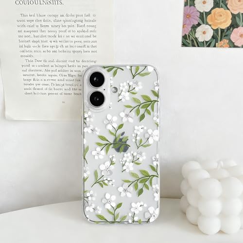 NITITOP Compatible with iPhone 17 Case Clear Cute Flower - White by NITITOP - Used condition - Image 2