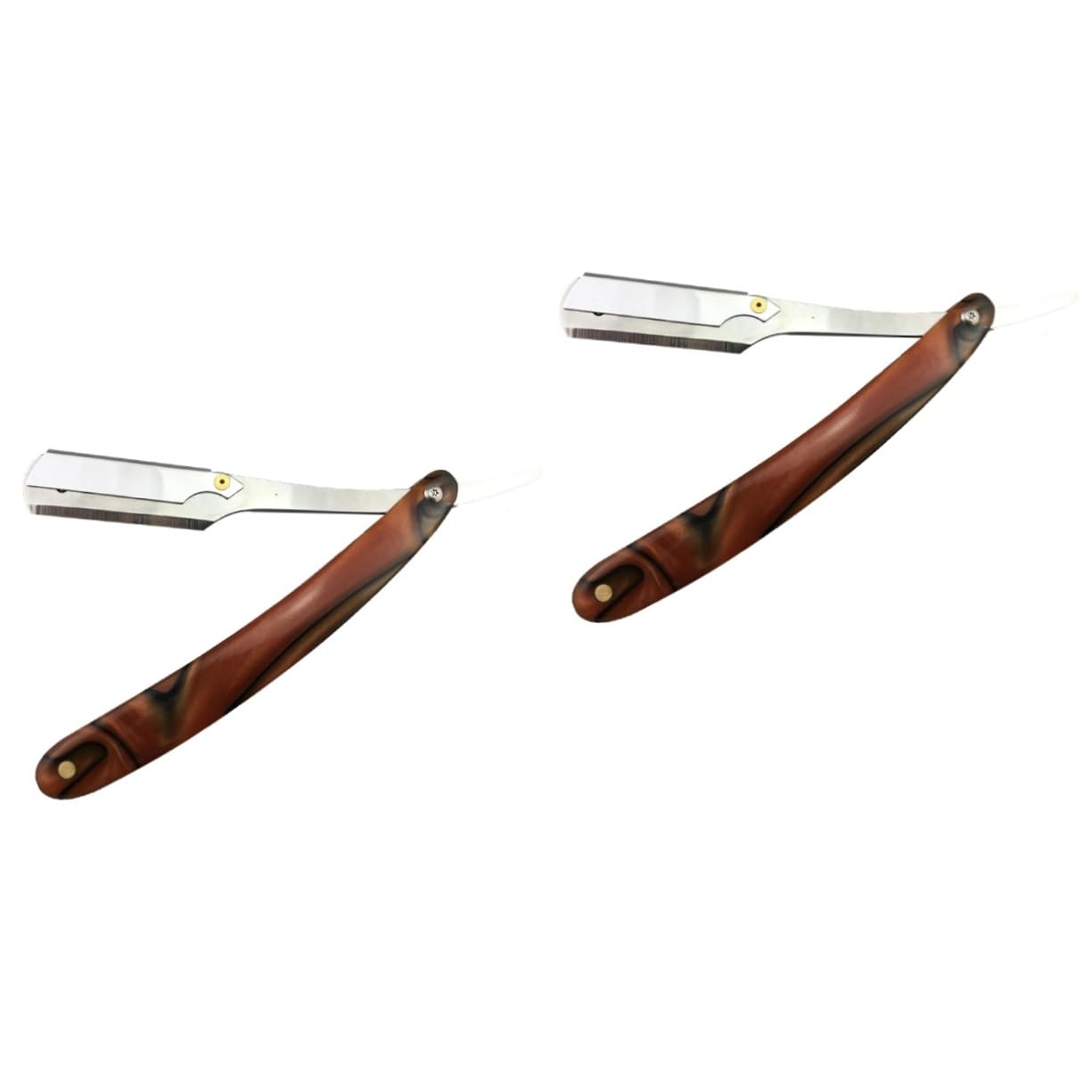 TOVINANNA Pcs Vintage Metal Shaving Razor Men's Safety Razor for Beard Sideburns Short Fine Hair Easy to Open Guard Barber Salon Use