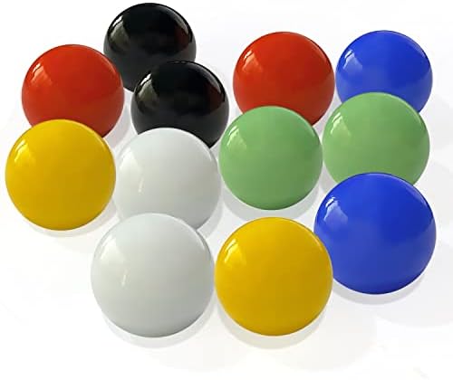 DODHEG 60 Pcs Glass Marbles, Bulk Marbles, for Various Marble Games 0.63 inch, Multicolor.