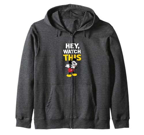 Mickey Hey Watch This Zip Hoodie retrouvez la magie de l'enfance