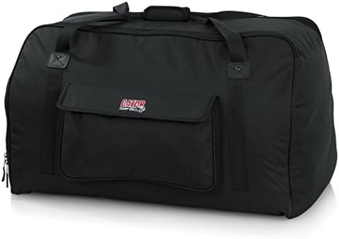 Gator Cases Heavy-Duty Speaker Tote Bag for Compact 15" Speaker Cabinets; Fits QSC K15, Yamaha DXR15 and more (GPA-TOTE15) , Black