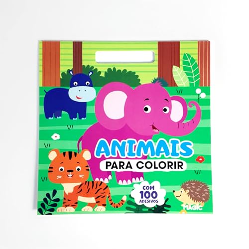 Animais para colorir – com 100 adesivos: