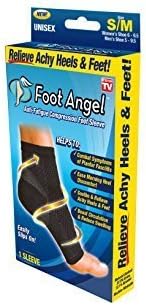 Foot AngelAnti-Fatigue Compression Foot Sleeve for Plantar Fasciitis Relief , Small/Medium by Foot Angel