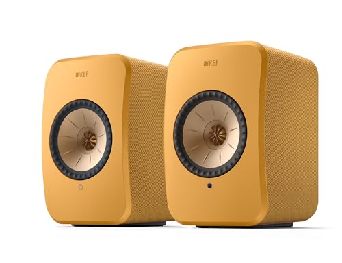 Image of KEF LSX II Wireless HiFi Speaker System (Amber Haze)