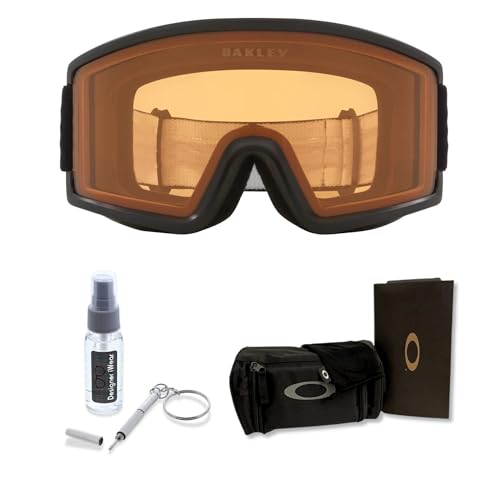 Image of Oakley Target Line MEDIUM /LARGE Ski Goggles for Men for Women | In White, Posideon & Celeste. Bonus kit: cleaning spray, cloth, screwdriver & mirror.