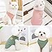 Bieiyhe 2er Pack Haustierkleidung für Katzen und Hunde - Baumwolle, Katzenpullover, Waffel, Ärmellos, für kleine bis mittelgroße Hunde und Katzen - Grün + Pink - XL
