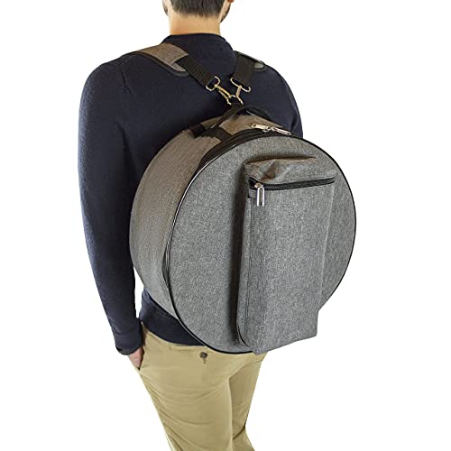 Marabee Snare Drum Bag - 14” X 6.5” - Percussion Storage Accessory - Backpack Travel Case For Gigs, Drumline, Marching Band -Adjustable Shoulder Straps, Padding, Dust-Proof - Complete With Id Tag #TOP2