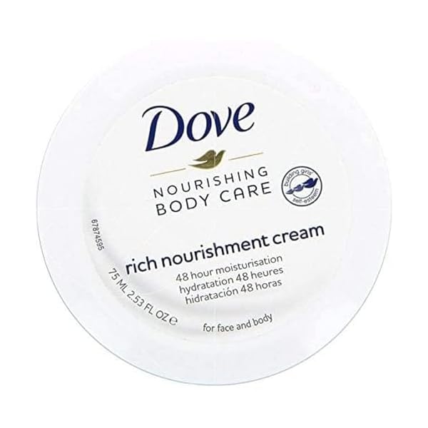 Dove Body Care Beauty Crème Riche Nourissante 48H D&rsquo;hydratation – Visage et Corps – 75ml