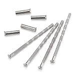 48pcs Door Handle Screws M3 Door Handle Fixing Screws, Chrome Door Handle Bolt Through Fixings, Widely Used for Furniture Escutcheons Cabinet Drawers