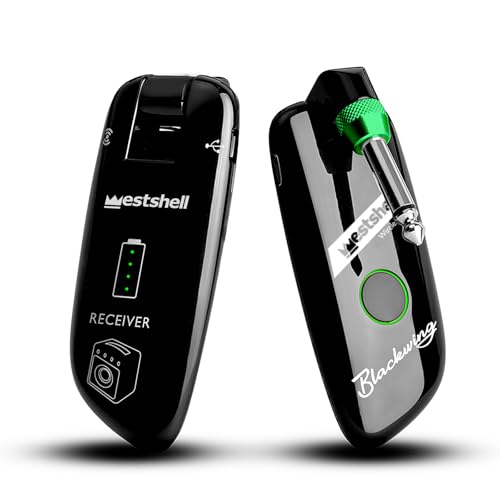 Wireless Guitar System, Digital Guitar Wireless Transmitter Receiver Rechargeable Guitar Wireless System with Strong Anti-Interference Ability for Electric Guitar Bass and More