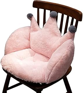 Moonlove Soft Fluffy Chair Seat Cushion Paw/Flower Shape Reversible Lovely Couch Armchair Seat Pad Cushion Cute Warm Cozy Sofa Seat Back Hip Support Pillow, Reversible Pink