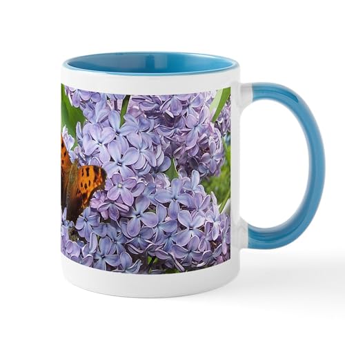 Image of CafePress Blue Lilac Mug 11 oz (325 ml) Ceramic Coffee Mug