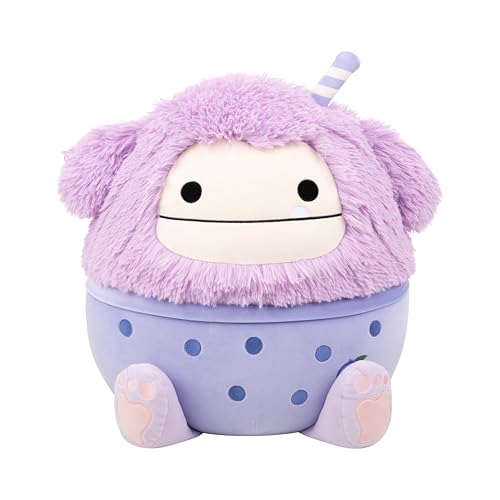 Squishmallows Dilka Bigfoot Lavande 40 cm, coussin idéal pour les soirées cinéma