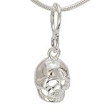 Gewicht 2,3 Gramm Sterlings Silber Anhänger Totenkopfmotiv aus Totenwelt - Totenschädel Totenkopf Schädel Kettenanhänger keltischer Silberschmuck #1246