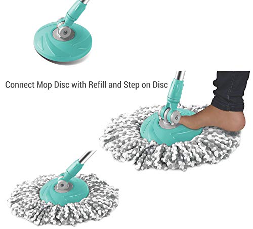 Image of Spotzero By Milton Spin Mop Spares Set Handle with Microfibers Refill(Compatible with Prime, E-Elite, Classic, Ace Mops)