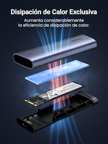 Carcasa SSD M.2 NVMe 40Gbps externa USB4 para disco sólido PCIe de ordenador 5