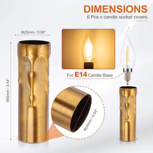 PATIKIL 2.8" Tall Candle Covers Sleeves - Image 2