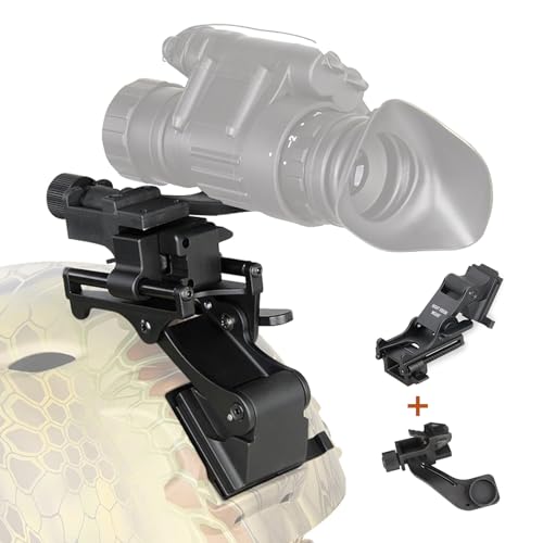 PVS 14 nvg Helmet Mount kit, Rhino Mount with j arm nvg Mount Compatible with PVS 14 Night Vision Goggles for Hunting,CS Games,Explosion-Proof,Outdoor Travel