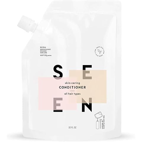 SEEN Conditioner Eco-Refill - Scented- Non-Comedogenic & Sulfate-Free Hair Conditioner- Dermatologist-Developed -Safe for Sensitive & Acne Prone Skin