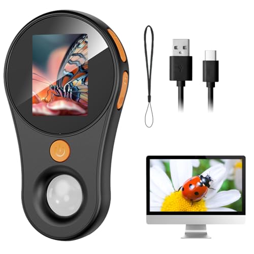 Adiwo Digitalt mikroskop, USB digitalt mini ficklaboratorium bärbart mikroskop (handhållet), 2 tums skärm IPS, med 500 x förstoringsglas, för växttillväxt, vilket ger kul att utforska och lära sig,