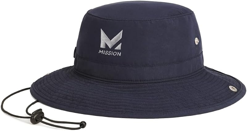 MISSION Gorro refrescante – Gorro unisex de ala ancha para hombres y mujeres – Ligero, plegable y duradero – Se enfría hasta 2 horas