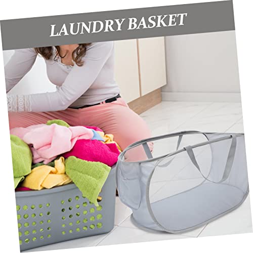 Lot de 2 paniers à linge portables et pliables pour le rangement - 7