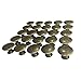 YYDFPIIA 25PCS Vintage Door Drawer Knobs 30mm Antique Kitchen Cabinet Cupboard Handles, for Dresser and Cabinet, Old Bronze