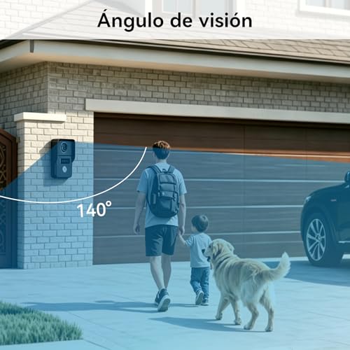 Miniatura 9 de Honmidatek Videoportero Inteligente, Timbre Con Video De 2 Hilos Con Monitor Táctil De 7 Pulgadas, Audio Bidireccional, Videoportero Con Cámara Con Desbloqueo Remoto, Wi-Fi De 2.4 G 5g, Kw02-Ip7b