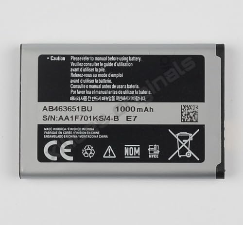 Image of AB463651BU Battery for Samsung Galaxy GT-L700 / GT-S3650 / GT-S5600 / GT-J808E / GT-F400 Battery with 1 Year Warranty**** (C180)
