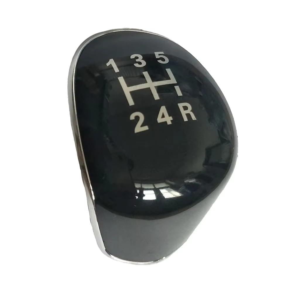 Bxbdekqgl 5 Speed Black Gear Shift Knob Manual 5/6 Speed Gear Shift Knob Cover Abs For Ford For Focus Mk2 Mk3 Mk4 For Fiesta Mk7 For Kuga Galaxy C-Max B-Max(5 Speed Black)