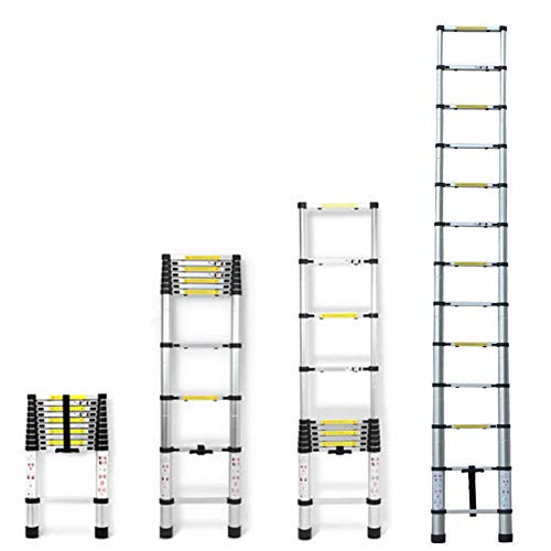3.8Meter 12.5ft Telescopic Stainless Steel DIY Extendable Ladder, EN131, Max Capacity 150kg 5 3.8Meter 12.5ft Telescopic Stainless Steel DIY Extendable Ladder, EN131, Max Capacity 150kg - Image 5
