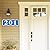 YIPTOUR Custom Reflective 911 Address Sign for House, 16"x4" Personalized Metal Address Plaque for Outside, Waterproof .040 Aluminum, Used for Mailbox, Driveway, Home(Vertical-Full color style)