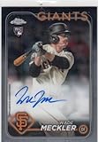 Baseball Trading Card 2024 Topps Chrome Rookie Autograph #RA-WM Wade Meckler EX/NM RC Rookie Auto Giants