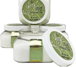 ABBA Oil Hyssop Bath Salts - 8oz Jar - ABBA Jerusalem : Enjoy The Therapeutic Properties of Dead Sea Salt from Israel. Give Yourself a Luxurious fabulously Fragrant Bath Experience