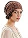 Pemilosci Soft Slouchy Beanie Fashion Style Soft Lightweight Daily Hat Skull Cap Headware for Women - BEA06 - Brown