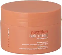 Máscara Capilar BRAÉ Stages Nutrição - Condicionante 200g, Deep Nutrition e Brilho Intenso para Cabelos Macios