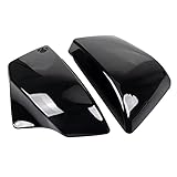 SHMTOOL Left Right Vivid Black Battery Side Fairing Cover ABS for Honda Shadow ACE Aero 1100 VT1100C3 Spirit Sabre 1999-2008