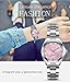 JOATVEE Relojes Pareja Hombre y Mujer Plata Impermeable Reloj de Acero Inoxidable Moda Suo y Sus Relojes de Pulsera de Cuarzo Regalos Imagen de JOATVEE Relojes Pareja Hombre y Mujer Plata Impermeable Reloj de Acero Inoxidable Moda Suo y Sus Relojes de Pulsera de Cuarzo Regalos