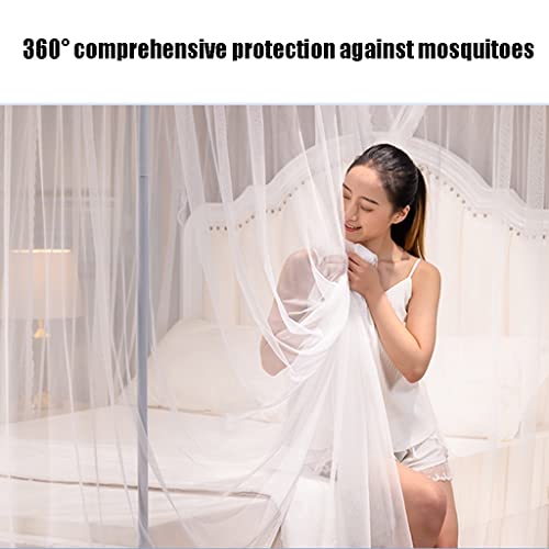Ciel de lit moustiquaire robuste avec support métal lavable - 5