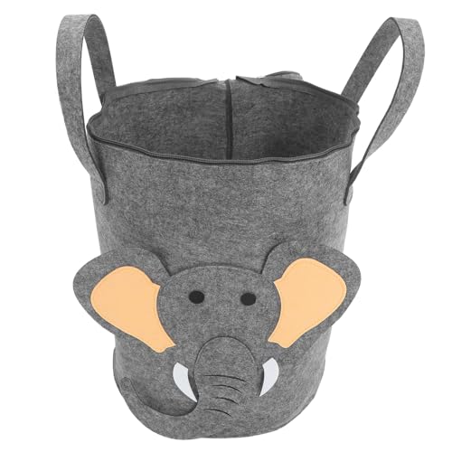 FOMIYES Niedlicher Großer Aufbewahrungskorb aus Filz mit Deckel...