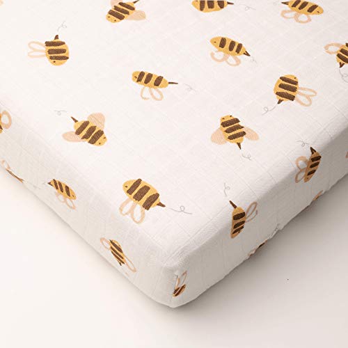 Image of Nightingale Crib Sheet Bees