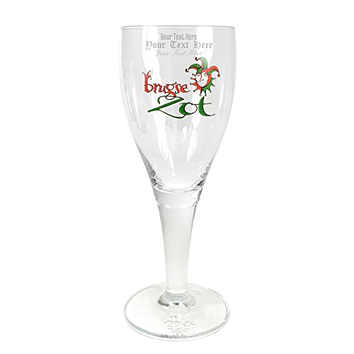 Personalised/Engraved Brugse Zot Beer Belgian Glass 33Cl - Enter Your Own Text #TOP1
