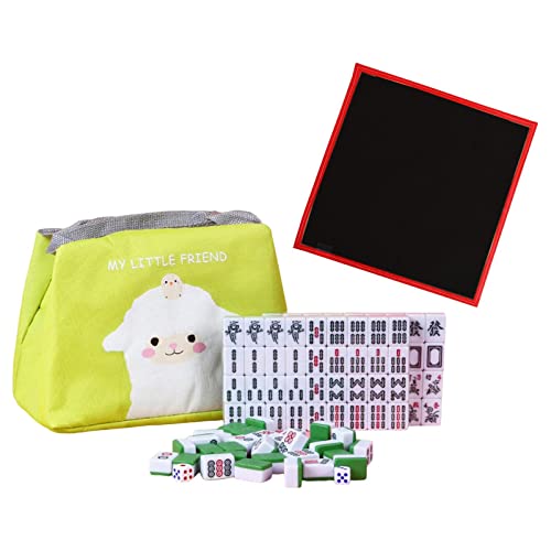 Mini Mahjong Juego de Fichas Tradicional Verde miniatura 1