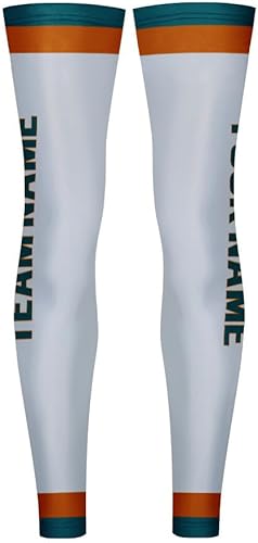 Luisbibe Personalizado Miami Team Sports Pierna Mangas Ciclismo Calentadores