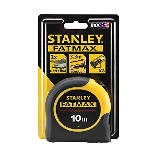 Flexómetro BladeArmor Stanley 10m con revestimiento de máxima resistencia para obra 3