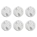 First Alert BRK SC7010BV-6 Hardwired Talking Photoelectric Smoke and Carbon Monoxide (CO) Detector, 6 Pack