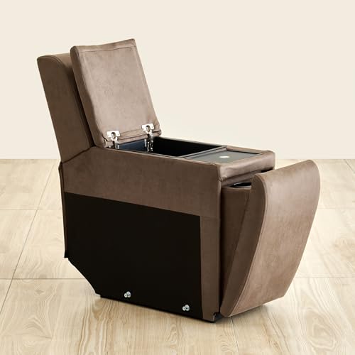 Image of Home Centre | Denver Fabric Console | Solid Wood | Brown | 2 Year Warranty