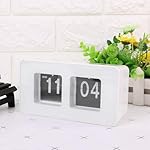 TourKing White Flip Clock