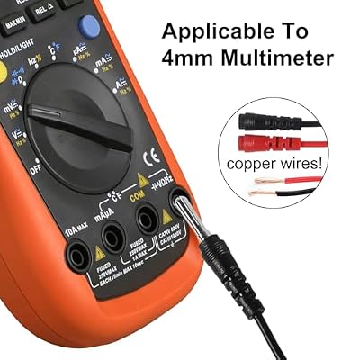 16-in-1 Multimeter Probe Test Leads Kit with Electronical Alligator Clips Probes, Banana Plug, Test Probes, Power Testing Needle for Circuit Connection, Multimeter Automotive