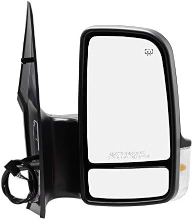 Spieg MB1321114 Side Mirror Replacement for Dodge Freightliner Mercedes Sprinter Power Heated w/Turn Signal Light Passenger Right